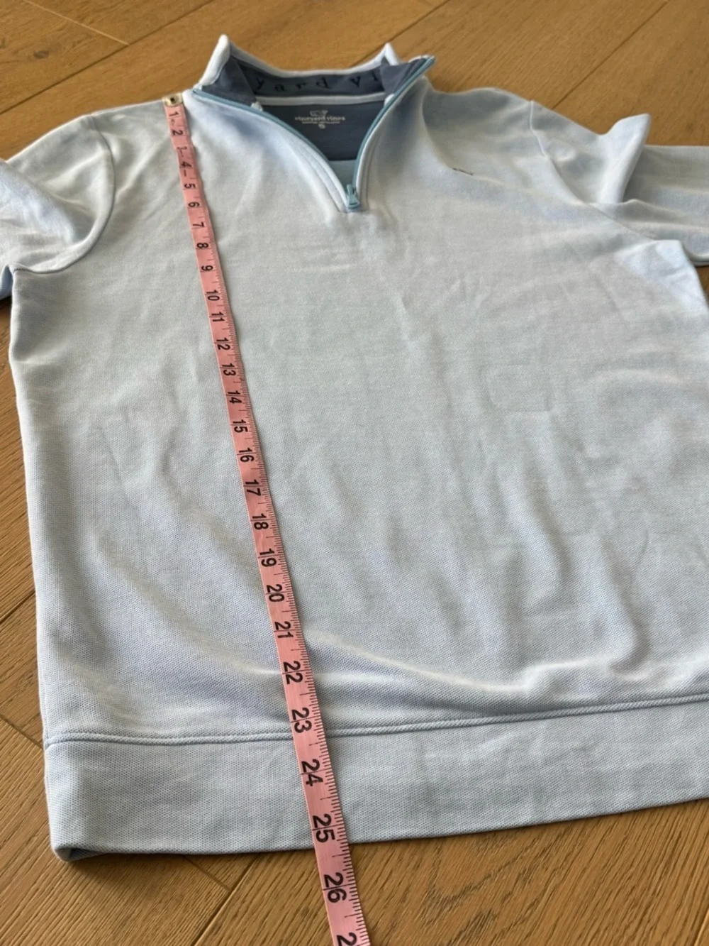 Vineyard Vines Boys Saltwater 1/4 Zip Blue Size XL